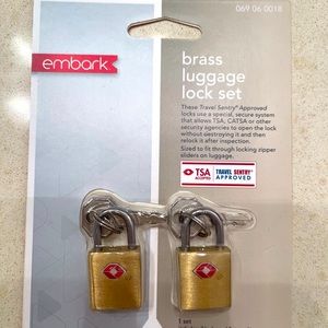 Brass Luggage Locks. TSA accepted.